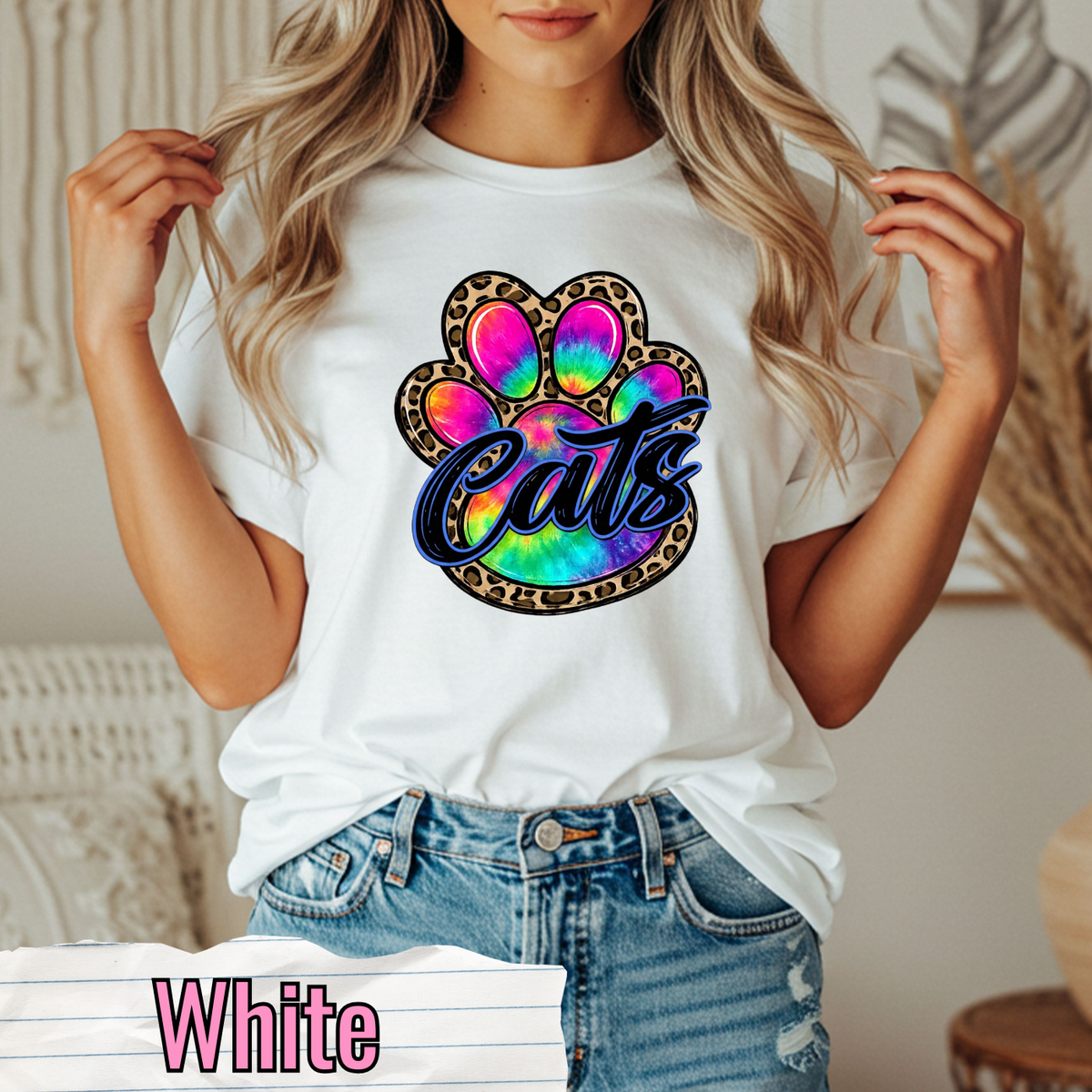 Cats Tie Dye Paw
