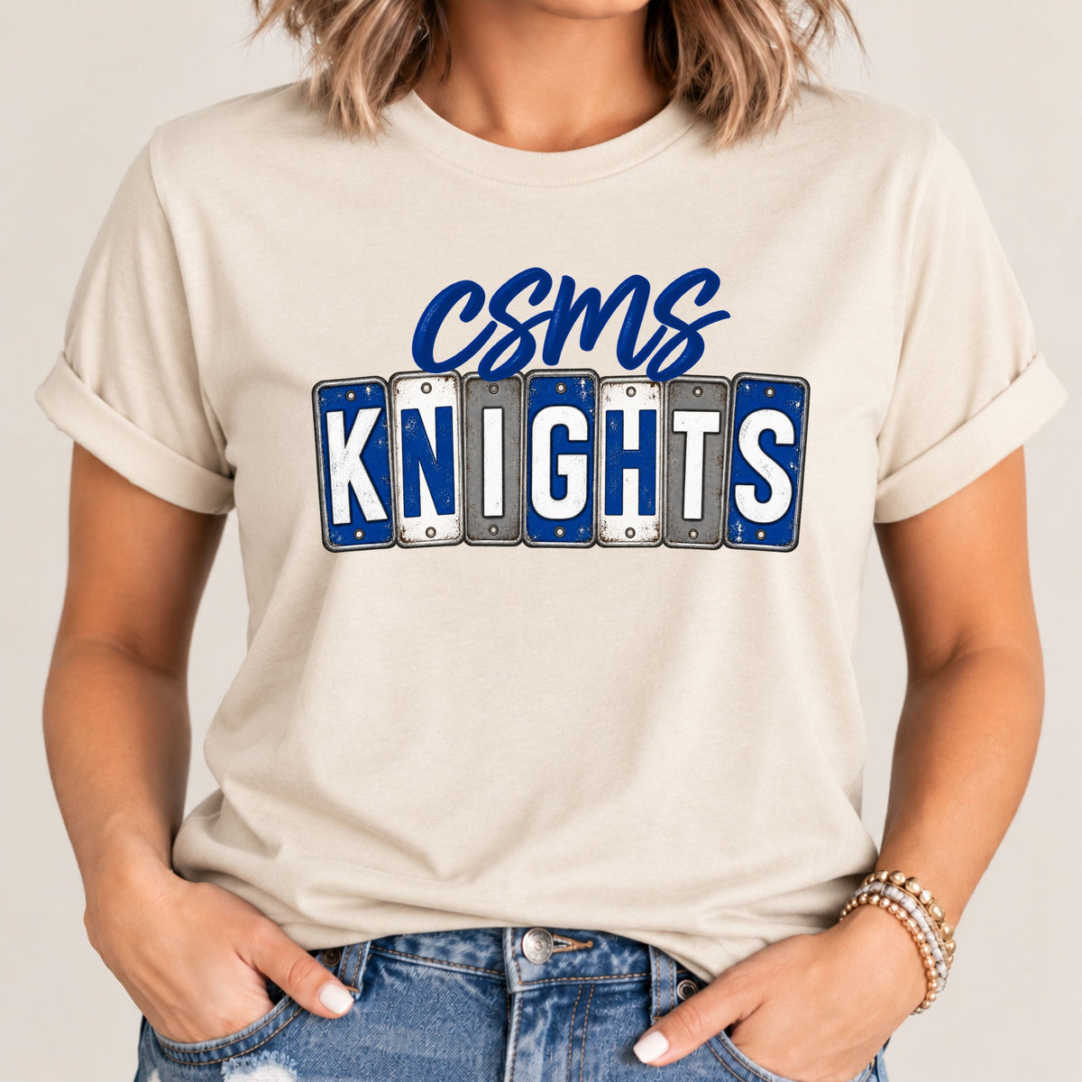 CSMS Knights License Plate