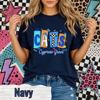 Cats Retro Squares