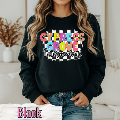 Cypress Grove Checkered Retro Design