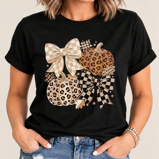 Leopard Pumpkin & Bow